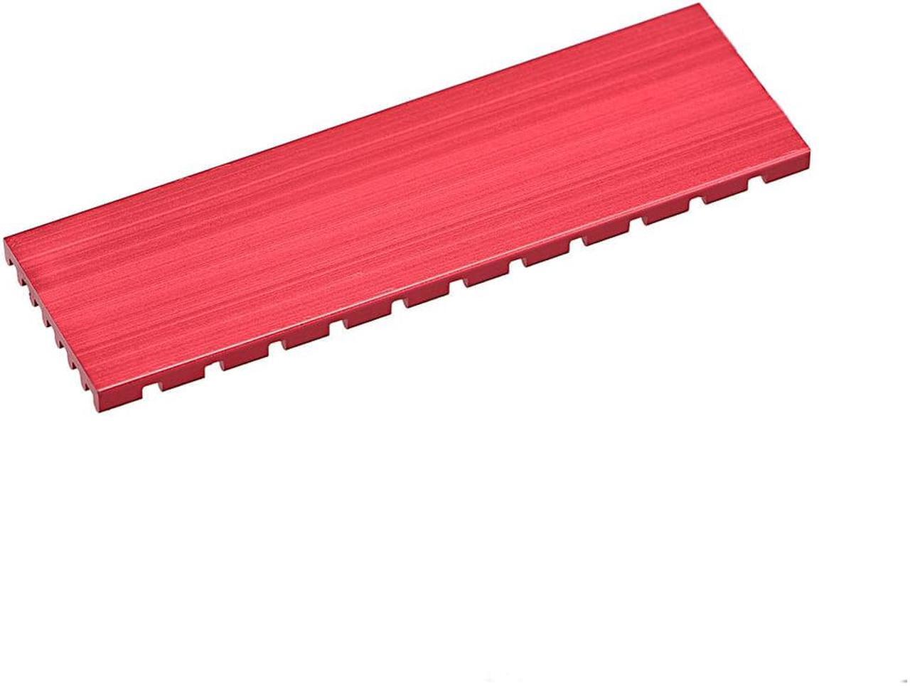 Alt view image 3 of 3 - M.2 Aluminum Heatsink 70x22x3mm Red for 2280 SSD