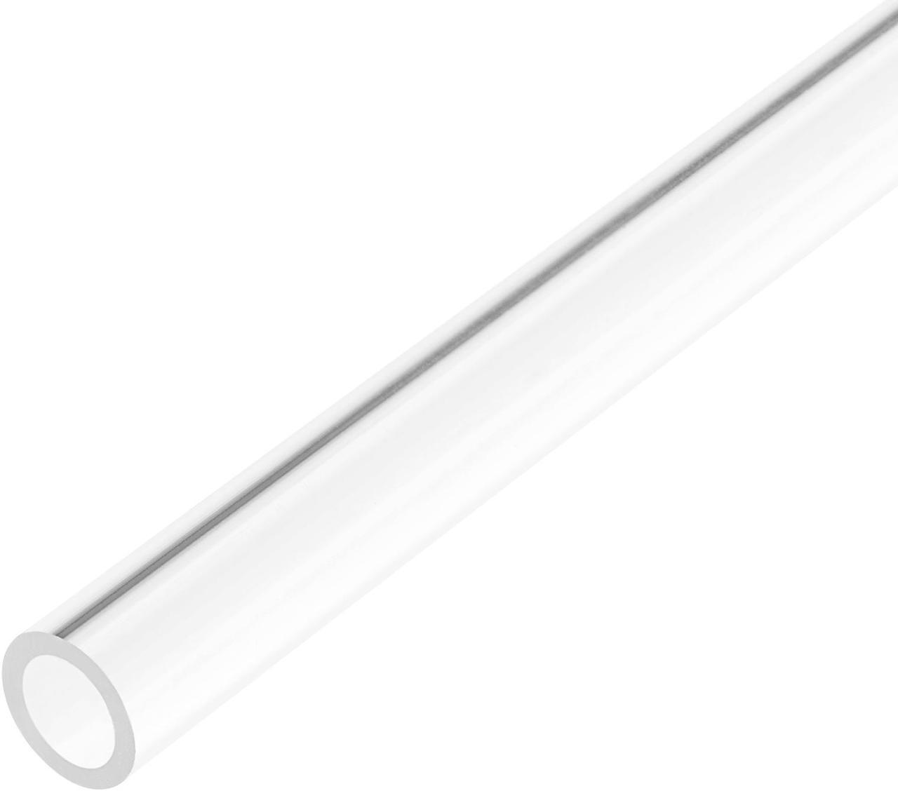 Clear Rigid Acrylic Pipe 8mm ID x 12mm OD x 0.5m, 2mm Wall Round Tube