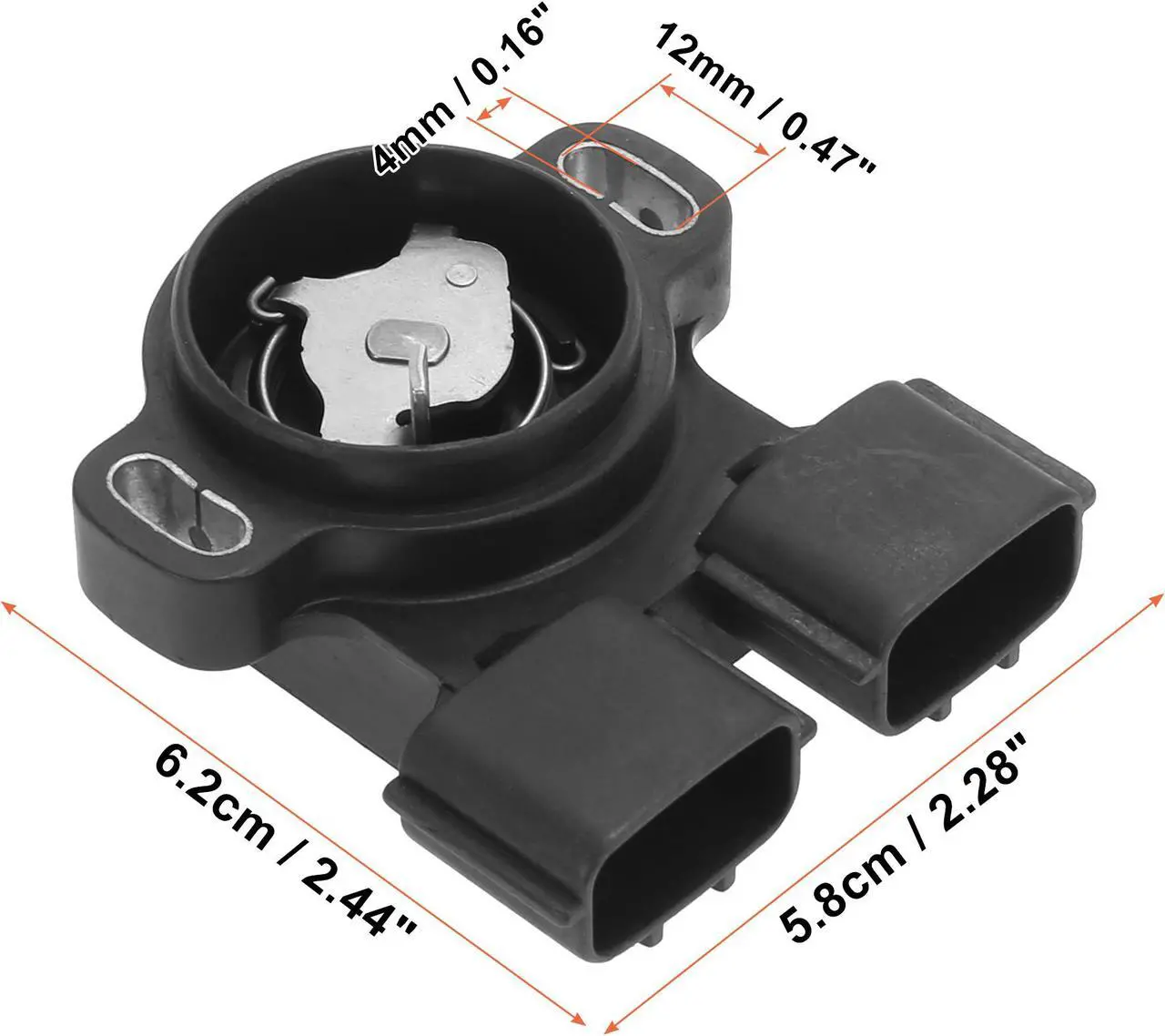 Alt view image 3 of 7 - A22-669 B00 Vehicle Throttle Position Sensor Replacement Black for Nissan Altima 1998-2001