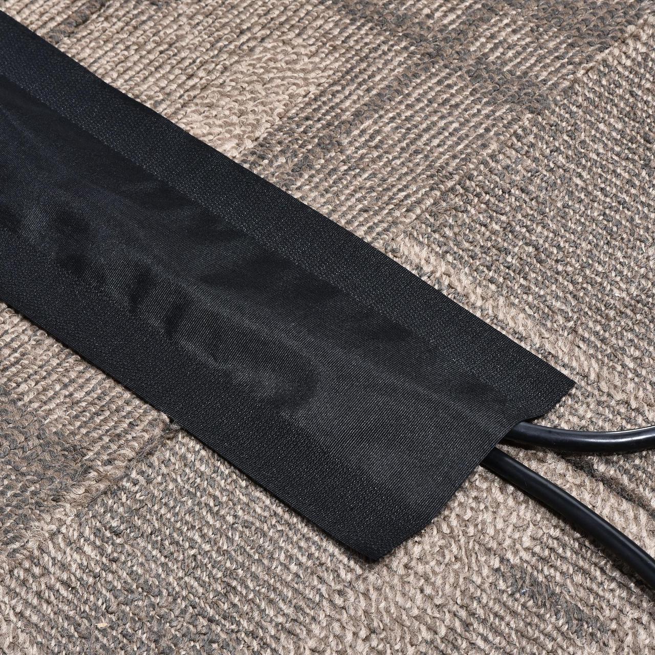Alt view image 6 of 7 - Cable Grip Strip Floor Cable Cover Protect Cords Cable Protector Cable Management 3 Meter Length 10cm Width Black