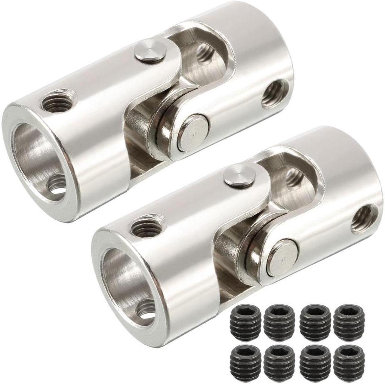 Main image of 2pcs 10mm to 10mm Rotatable Universal Steering Shaft U Joint Coupler L35XD16