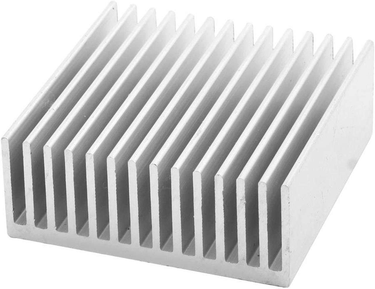 Aluminium Sink Cooling Fin Heatsink Silver Tone 50mm x 50mm x 20mm