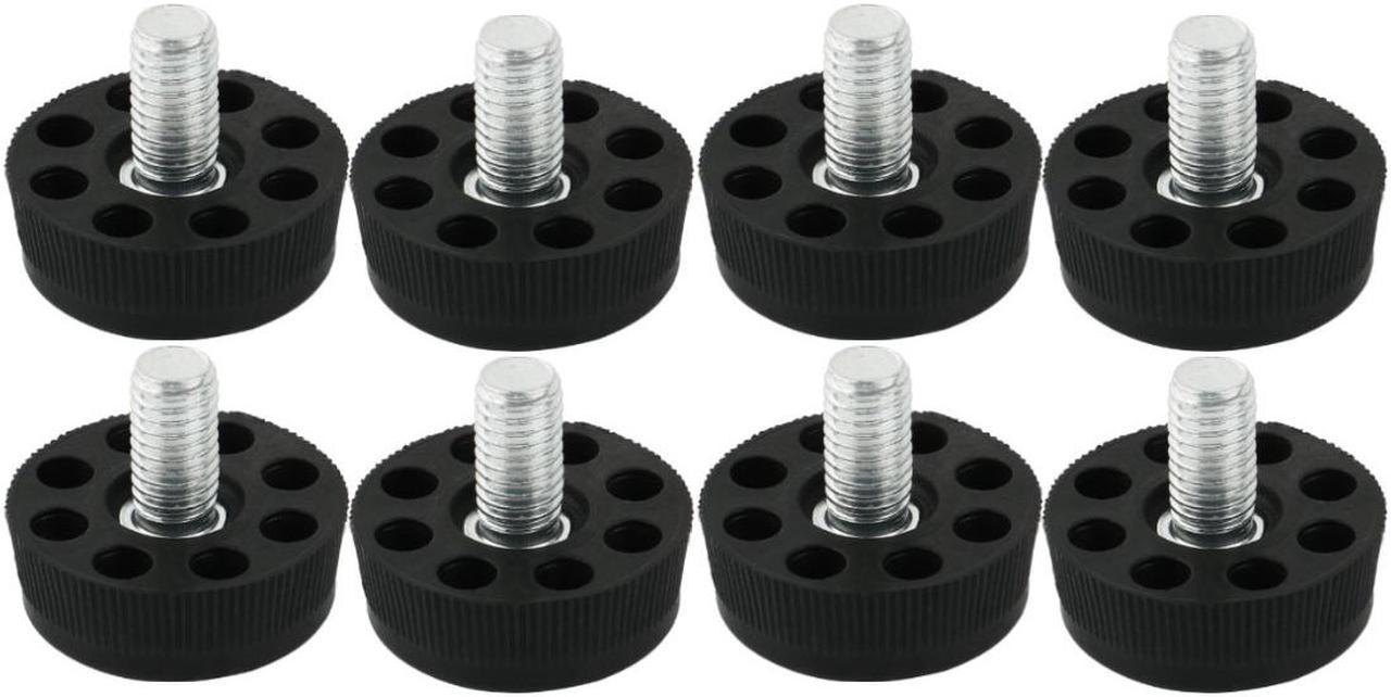 Furniture Cupboard Adjustable Screw On Leveling Glide Feet 30 x M8 x 13 8pcs