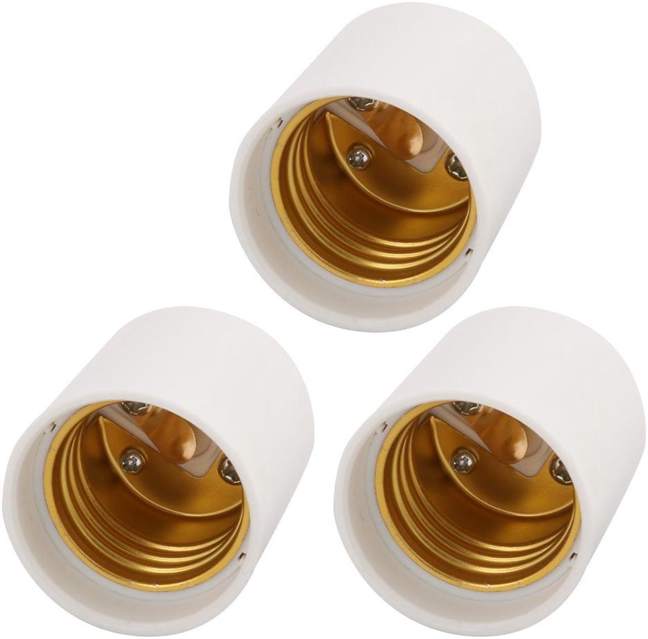 GU24 to E26 Light Socket, Bulb Base Adapter Converter, Commutator 3Pcs