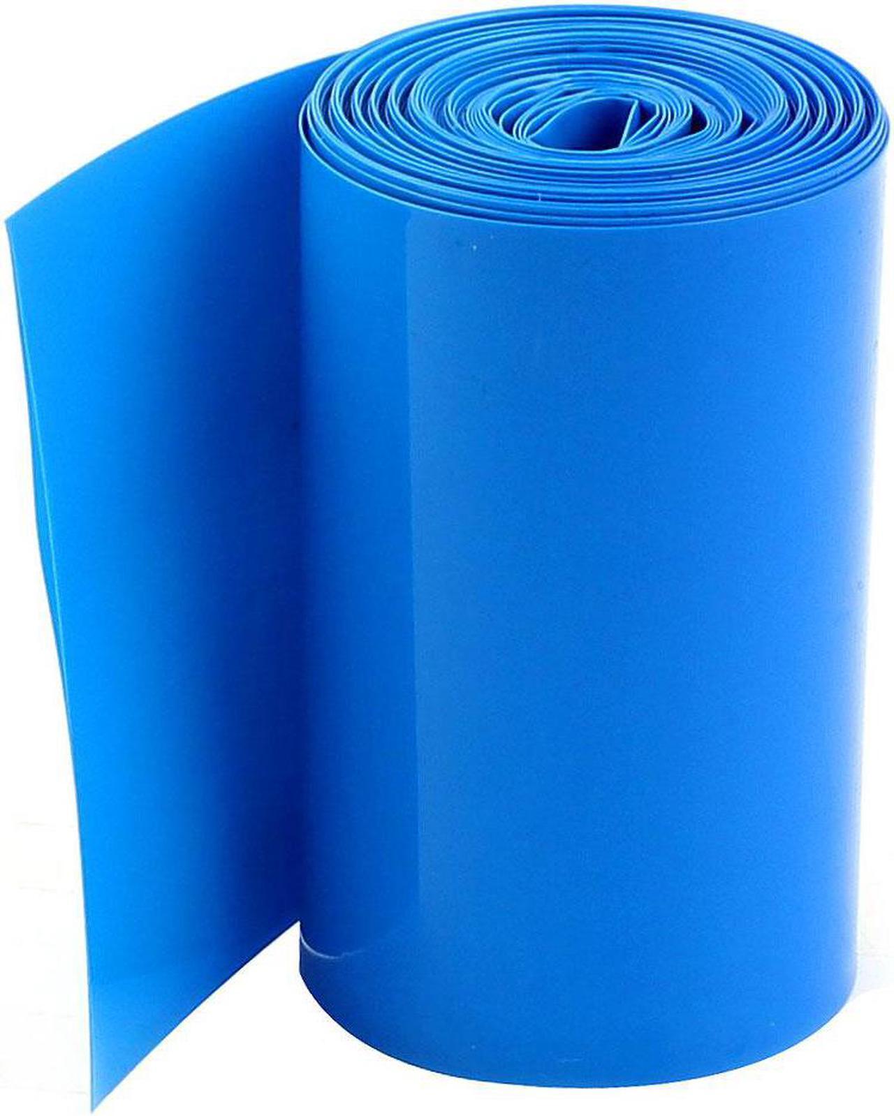 Main image of 5Meters 70mm Width PVC Heat Shrink Wrap Tube Blue for 4 x 18650 Battery Pack