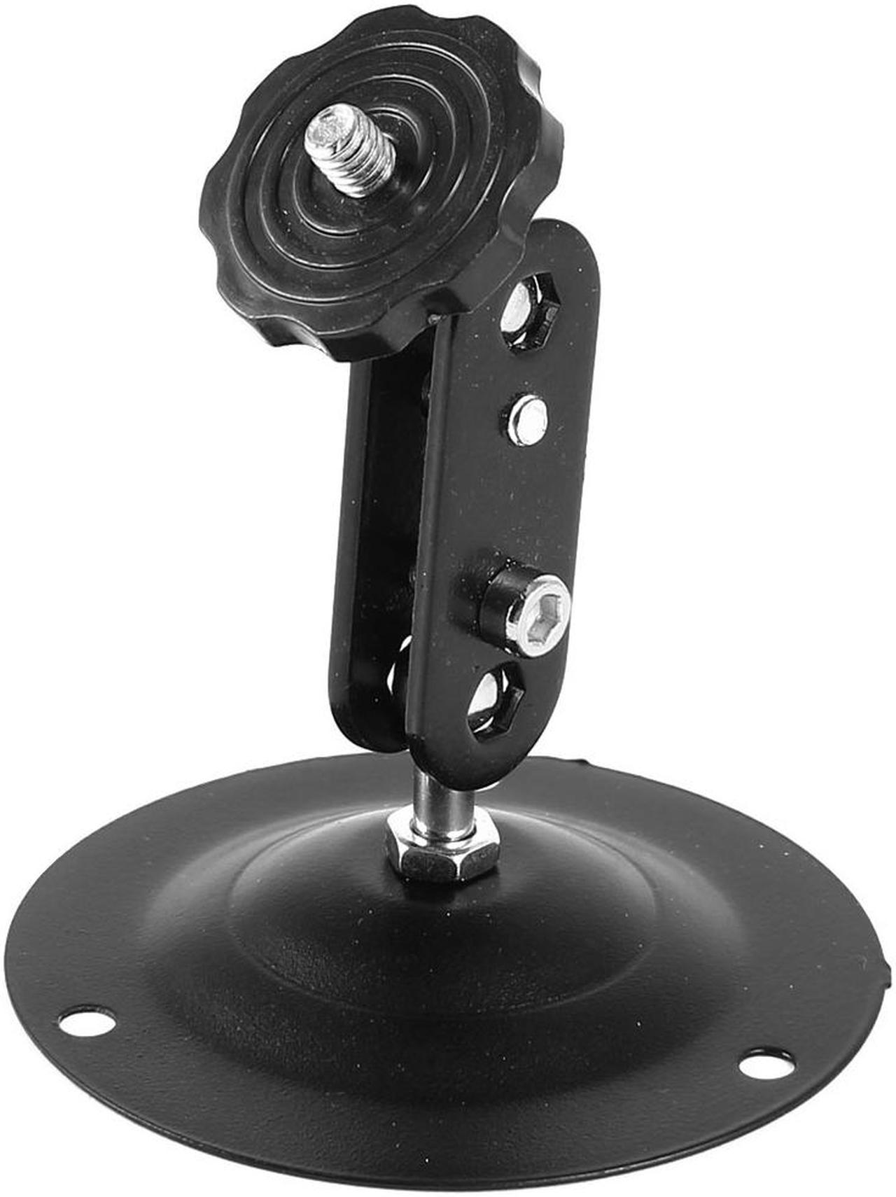 Unique Bargains Black Adjustable CCTV Camera Security System Metal Holder Bracket