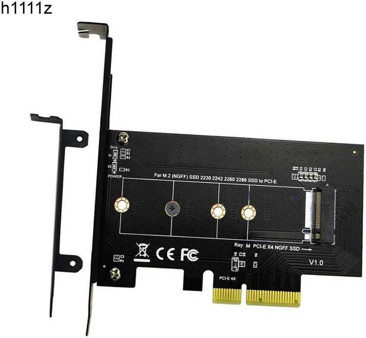 NGFF M.2 to PCI E 3.0 X4 Converter Card M2 PCIe NVMe SSD M Key Slot PCI E M2 NVMe SSD Adapter Riser Card for 2230 2242 2260 2280