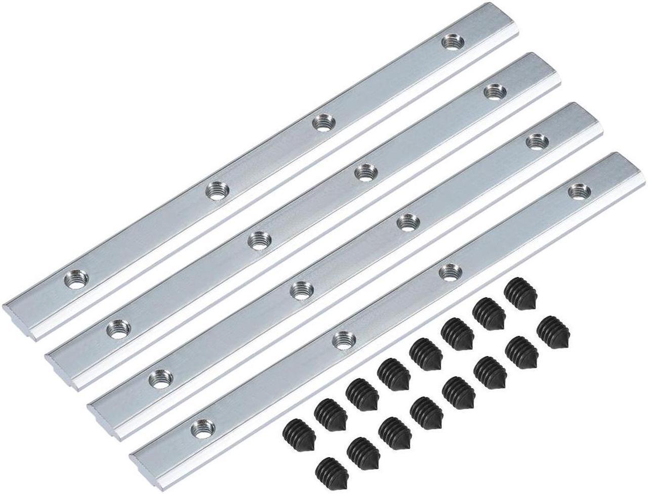 Straight Line Connector, 7 Inch Joint Bracket with Screws for 3030 Series T Slot 8mm Aluminum Extrusion Profile, 4 Pcs