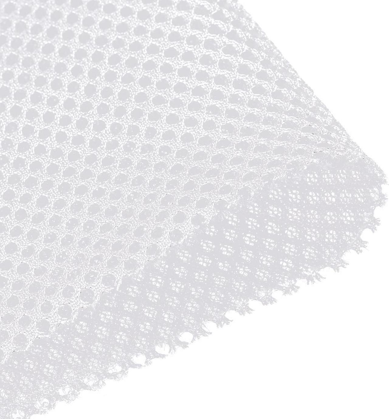 White Speaker Mesh Grill Stereo Fabric Dustproof 50cm x 160cm 20" x 63"