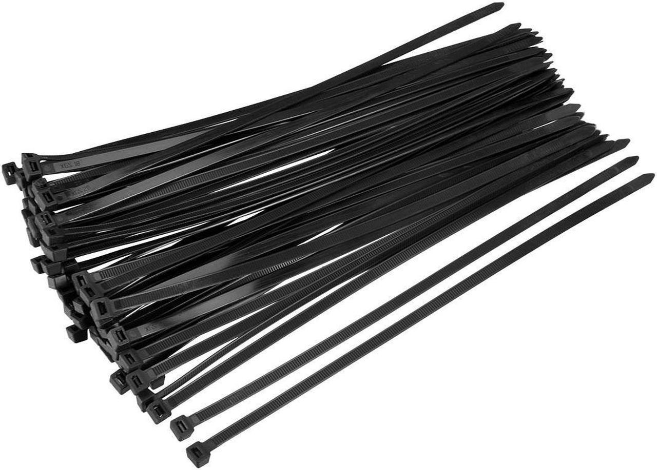 40pcs Cable Zip Ties 18 Inch x 0.35 Inch Self-Locking Nylon Tie Wraps Black