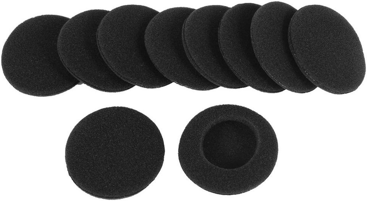 Unique Bargains Soft Sponge Earphone Pad Cap Earbud Cover Replacement Black 10 Pcs