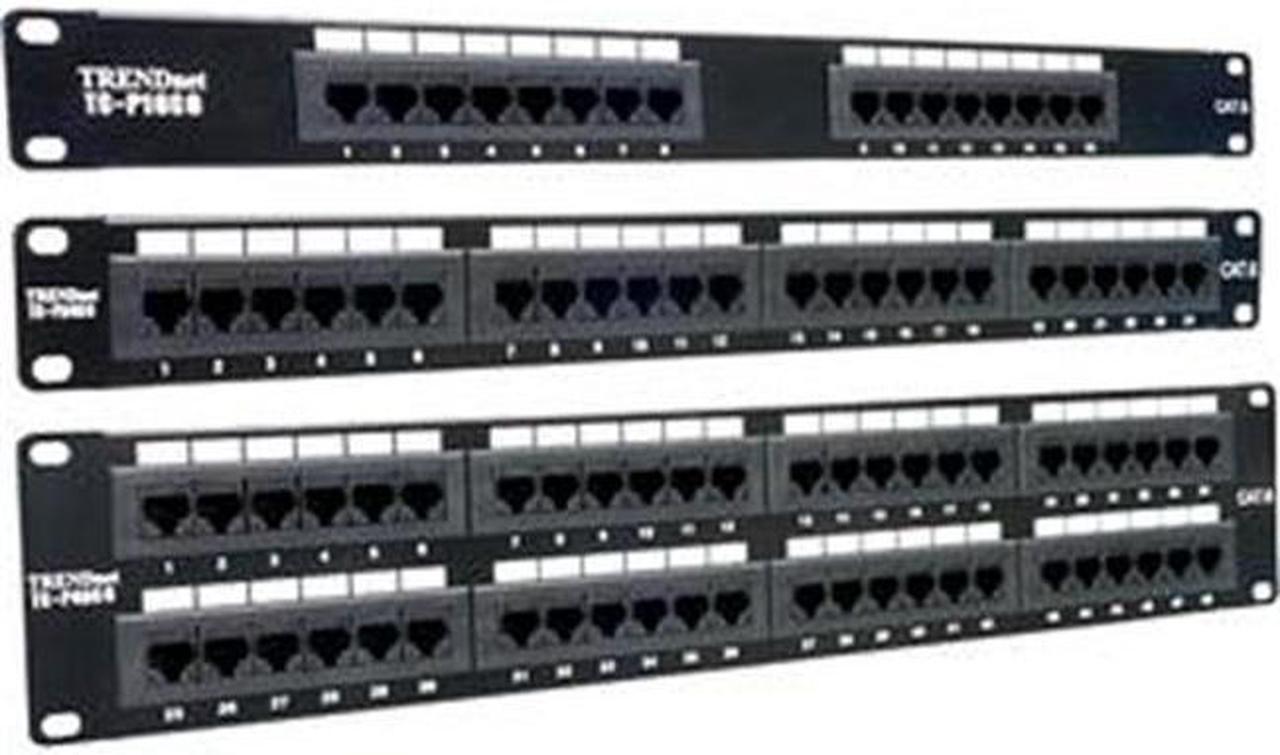Alt view image 2 of 18 - TRENDnet TC-P16C6 16-Port Cat.6 Patch Panel