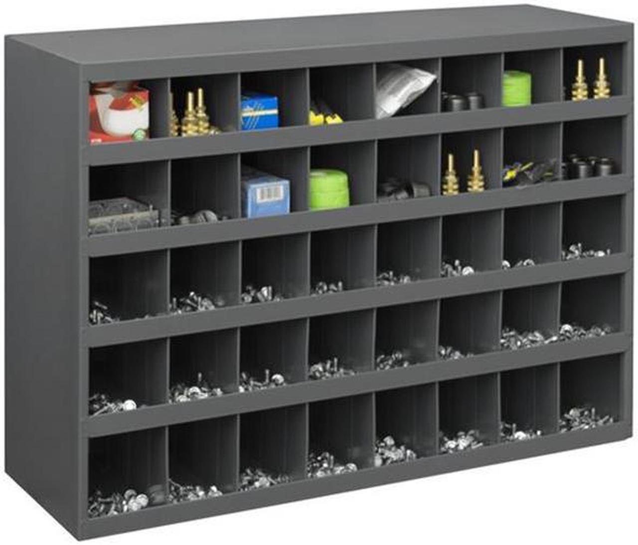 Alt view image 2 of 9 - DURHAM MFG 359-95 Prime Cold Rolled Steel Pigeonhole Bin Unit , 12 in D x 23