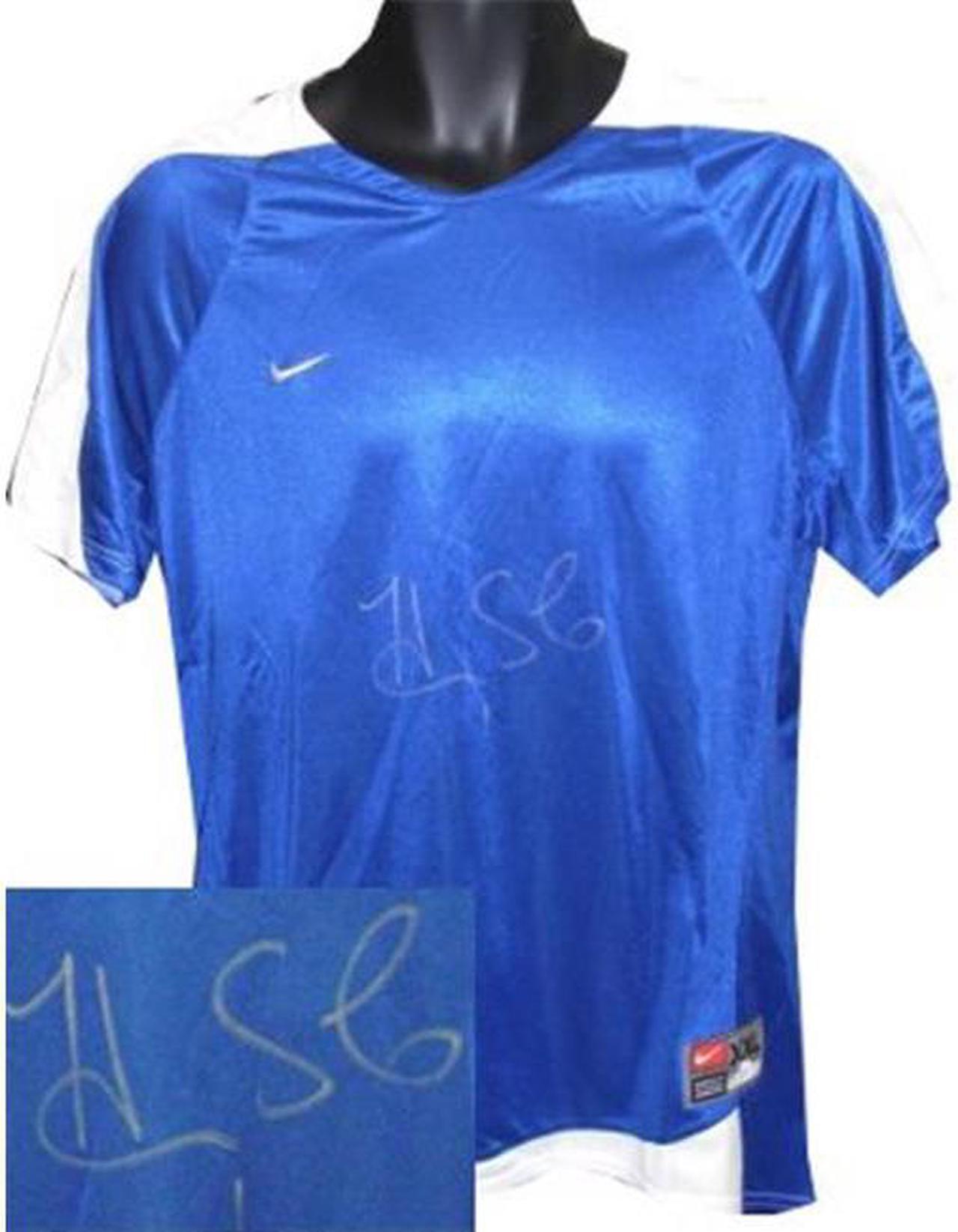 Main image of Hope Solo signed Nike Dri-FIT Blue Jersey XXL - JSA Hologram (Olympics Team USA)
