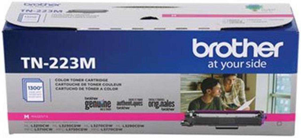 Brother International - TN223M - Brother Genuine TN-223M Standard Yield Magenta Toner Cartridge - Laser - Standard Yield