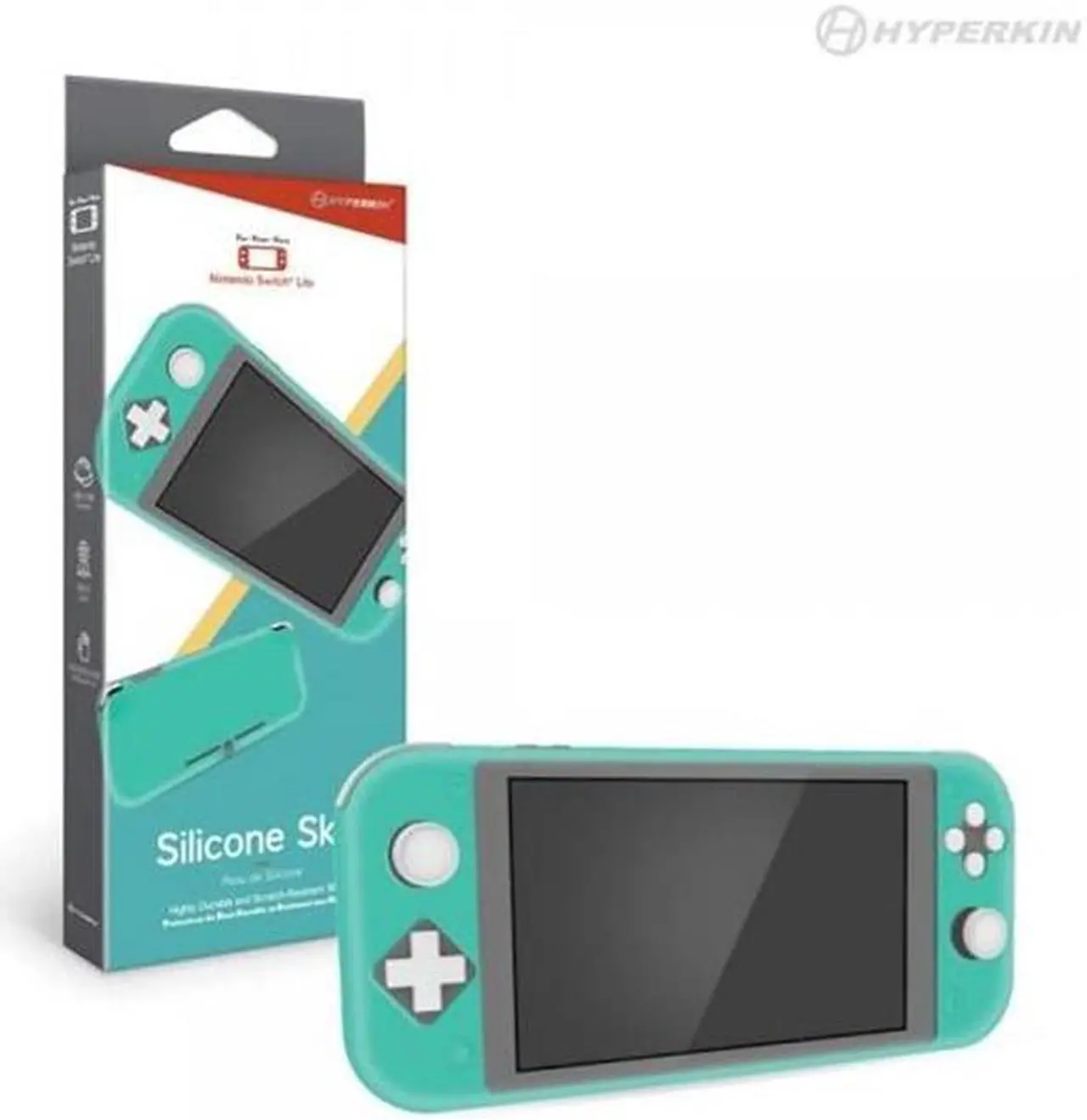 Alt view image 4 of 5 - Hyperkin Silicone Skin Console Case for Nintendo Switch Lite - Turquoise