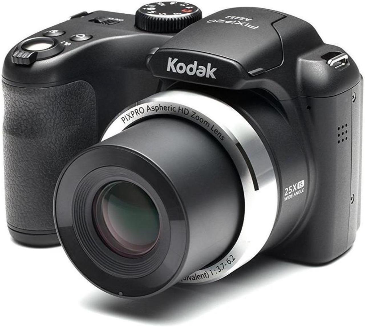Alt view image 4 of 7 - Kodak PIXPRO AZ252 16MP Digital Camera (Black) with 32GB SD Card and Case