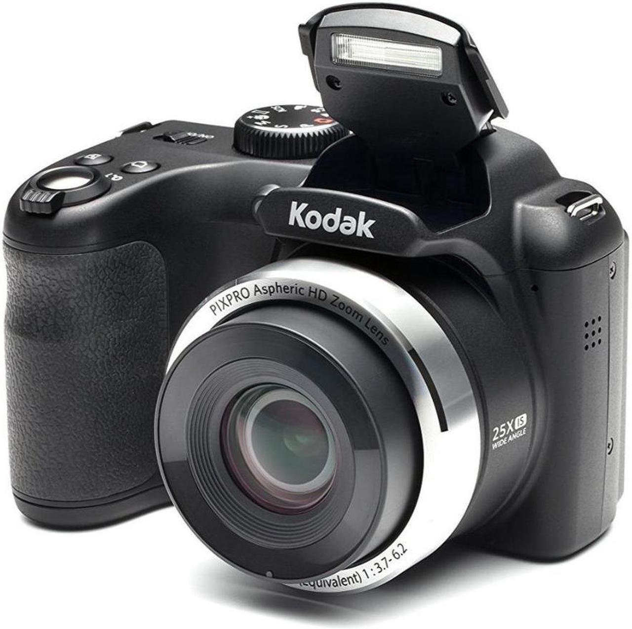 Alt view image 5 of 7 - Kodak PIXPRO AZ252 16MP Digital Camera (Black) with 32GB SD Card and Case