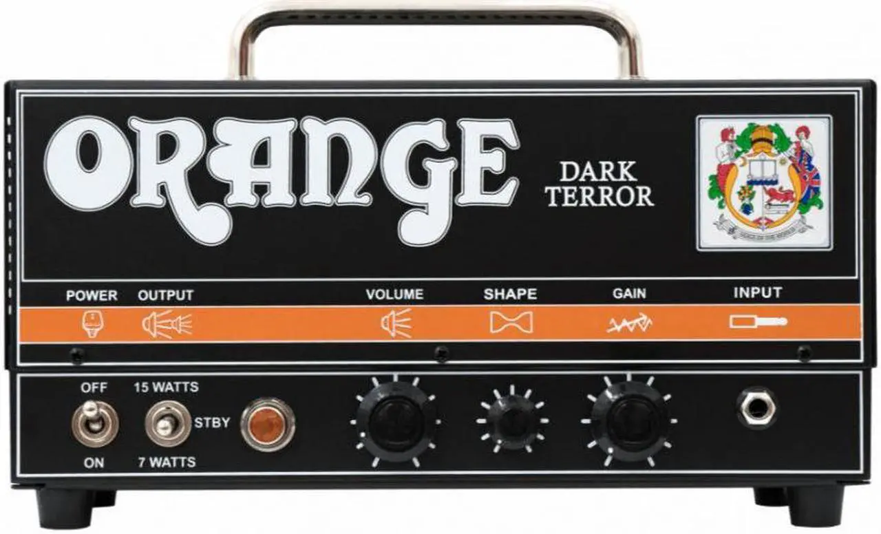 Main image of Orange Dark Terror 15/7 Watt Hi-Gain Tube Head #DA15H