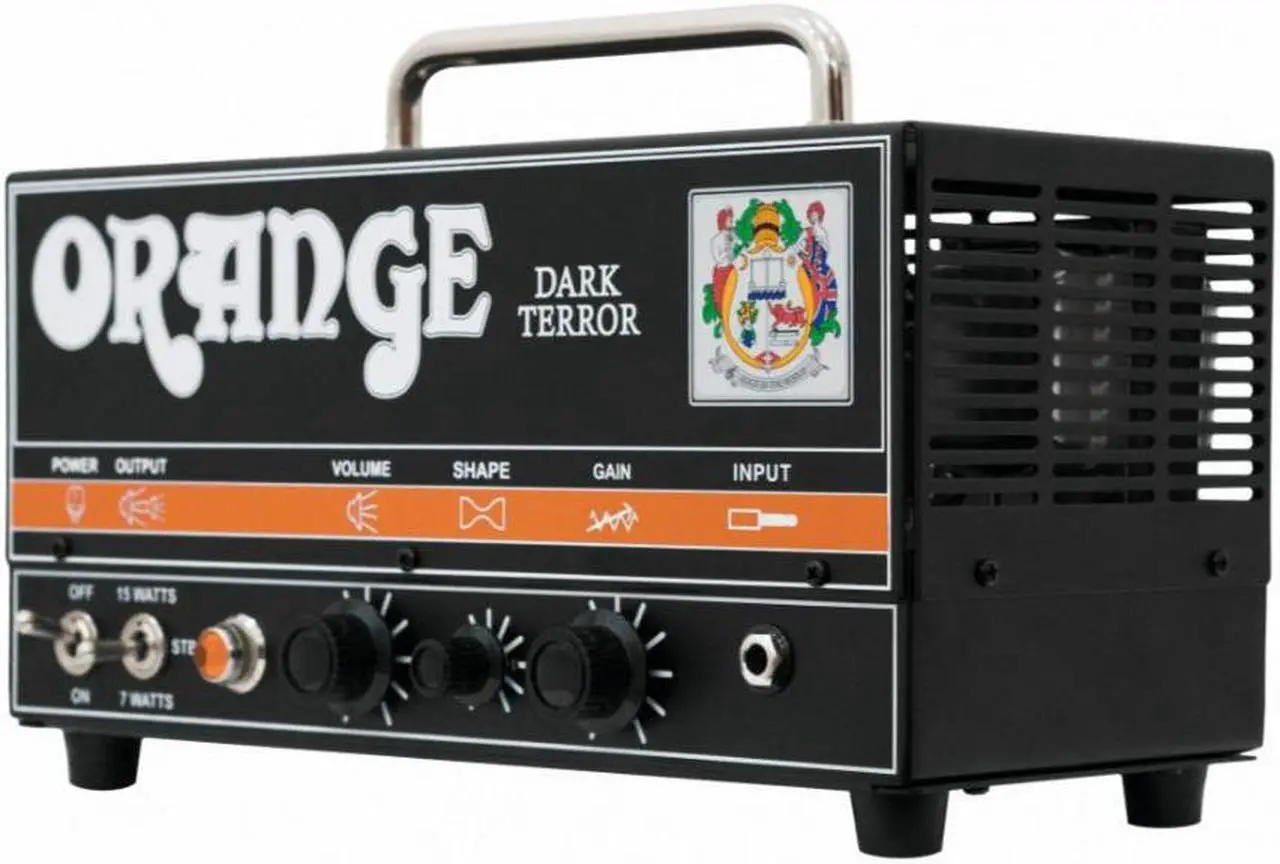 Alt view image 2 of 4 - Orange Dark Terror 15/7 Watt Hi-Gain Tube Head #DA15H