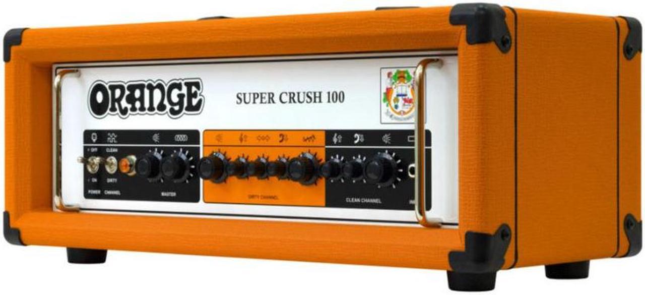 Alt view image 5 of 6 - Orange Amps Super Crush 100W Guitar Amplifier Head with Speaker Cable Bundle