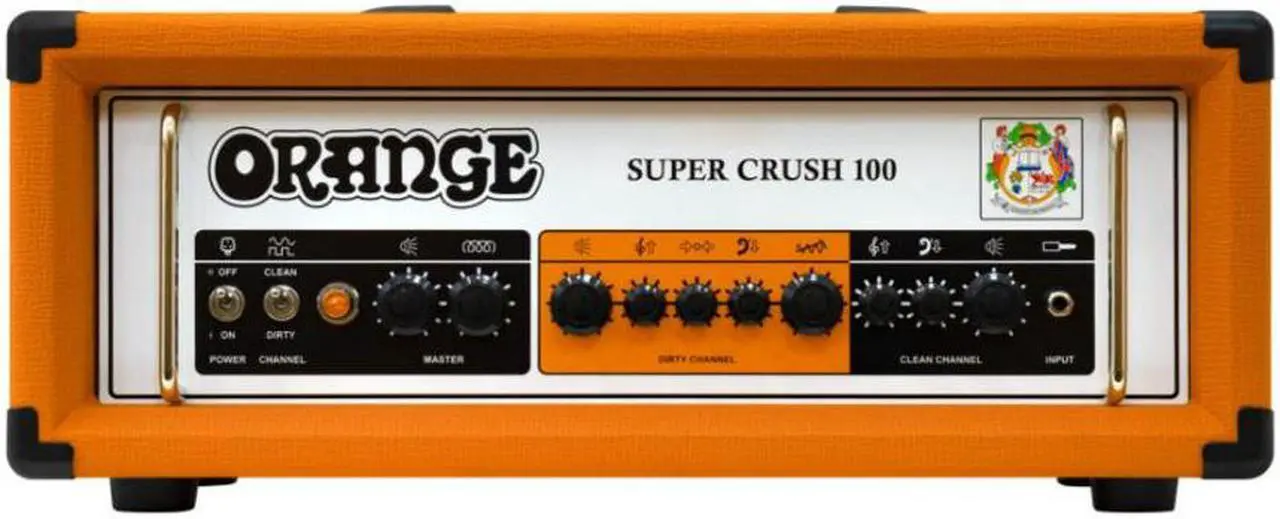 Alt view image 3 of 6 - Orange Amps Super Crush 100W Amp Head with PPC212OB 120W 2x12in Cabinet & Cables