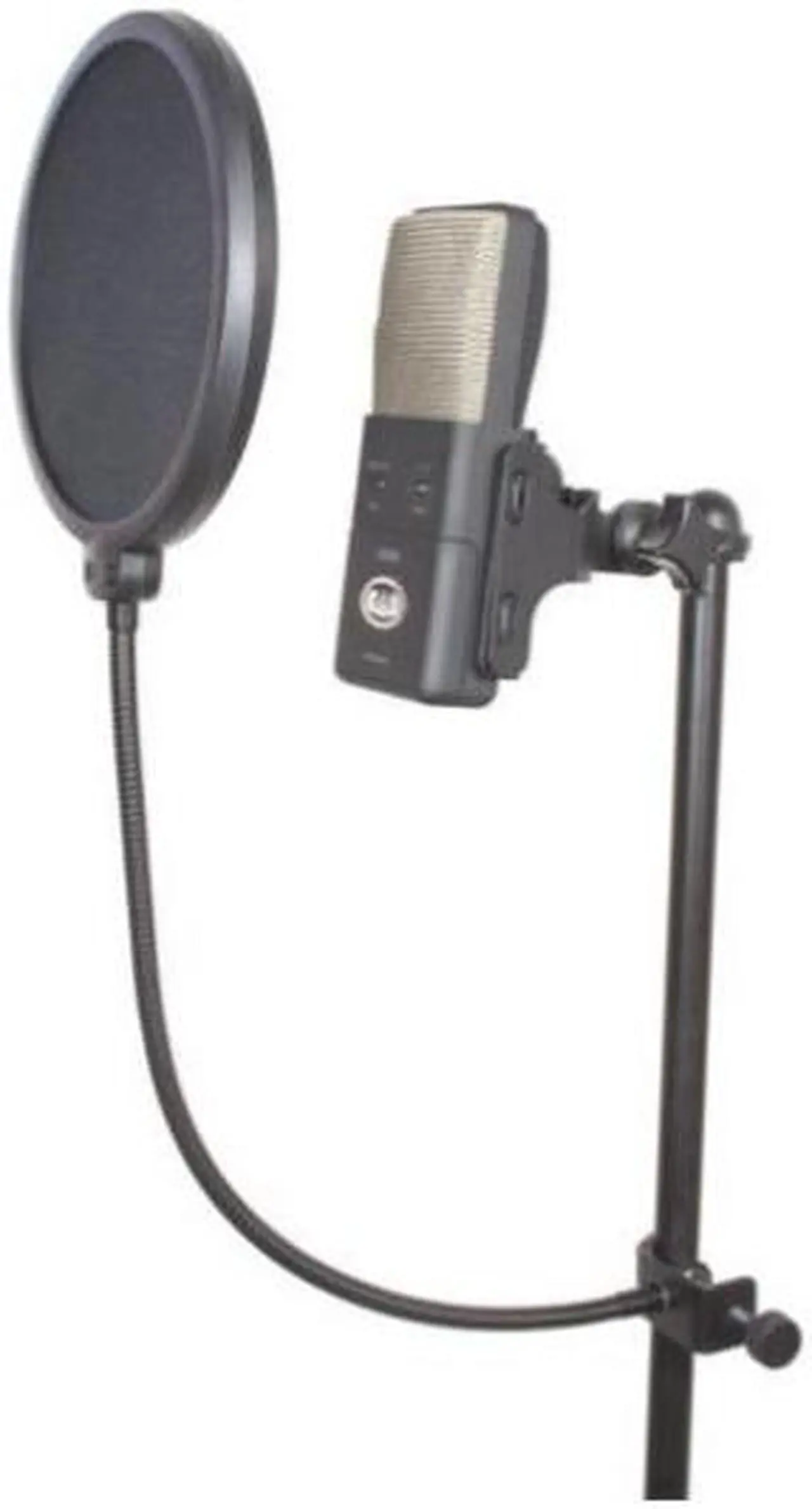 Alt view image 2 of 3 - CAD Audio Acousti-Shield VoxPop 6-Inch Microphone Pop Filter on 14-In Gooseneck