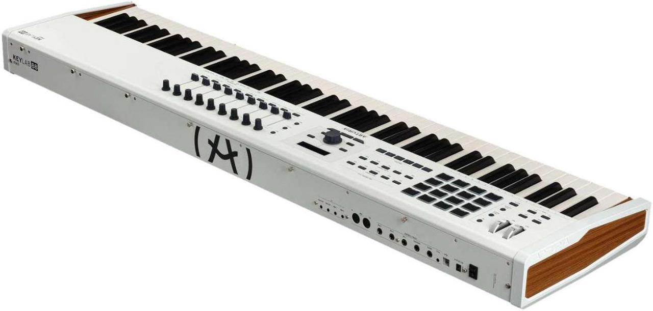 Alt view image 7 of 12 - Arturia KeyLab 88 MkII Hammer-Action MIDI Controller and Software (White)