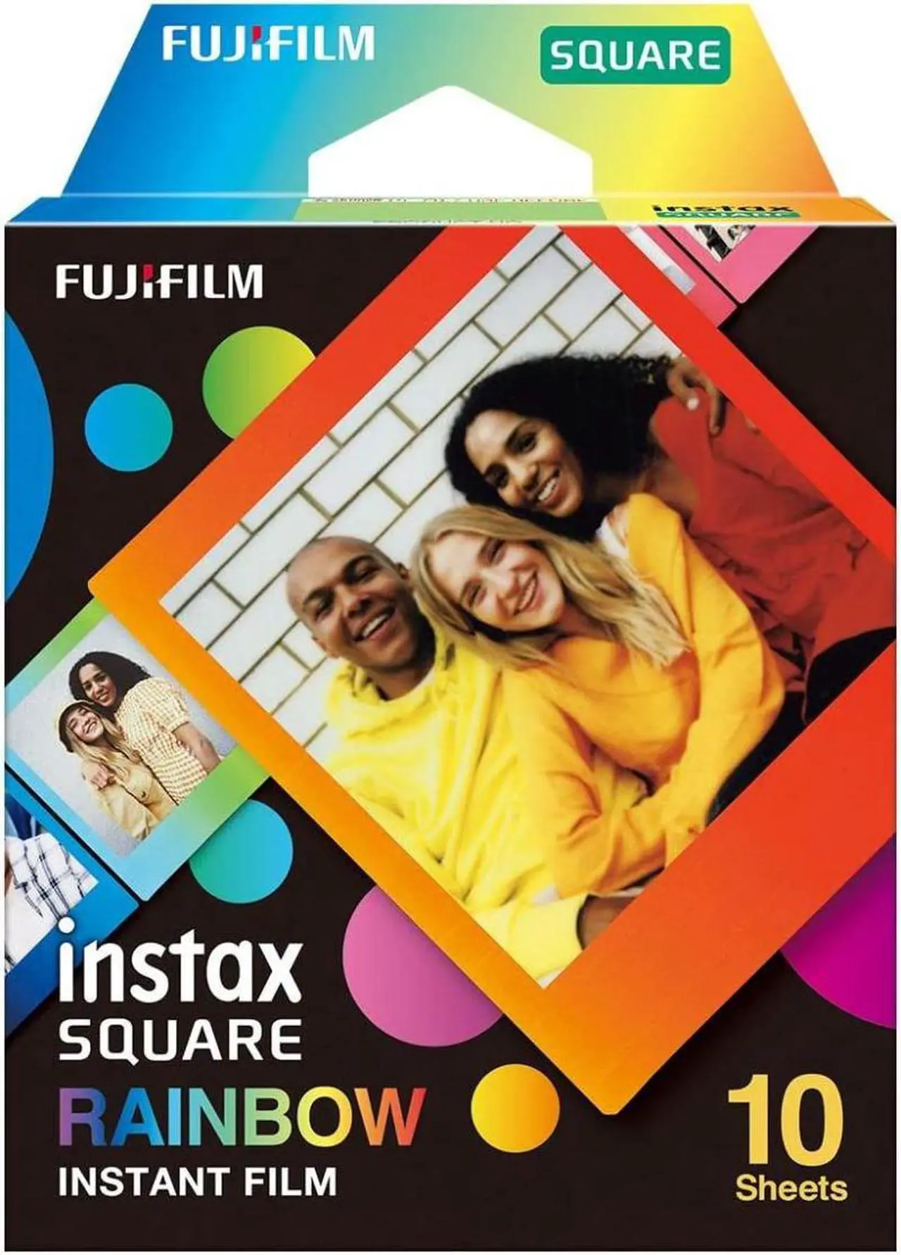 Alt view image 3 of 11 - Fujifilm Instax Square Rainbow Film - 10 Exposures (16671320)