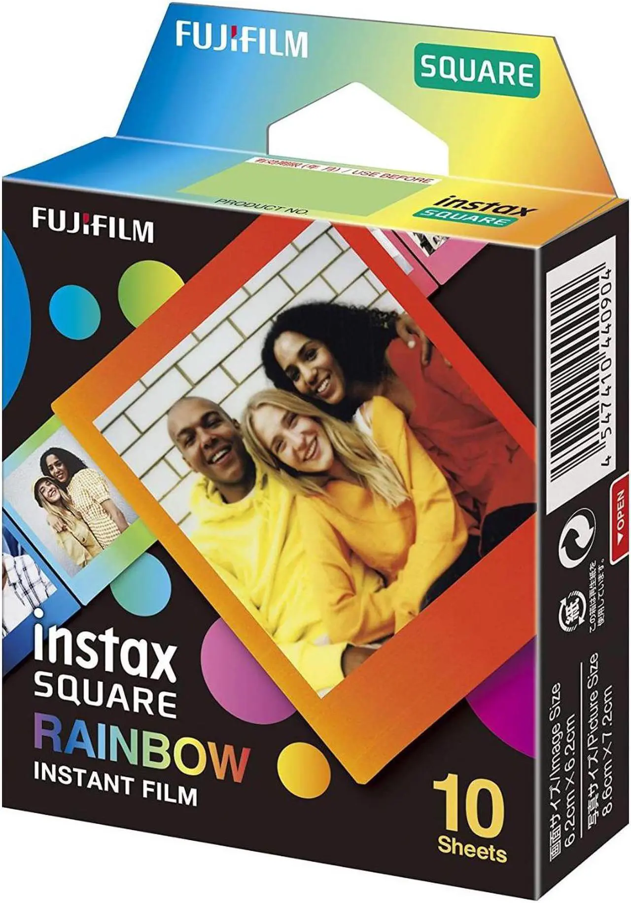 Alt view image 4 of 11 - Fujifilm Instax Square Rainbow Film - 10 Exposures (16671320)