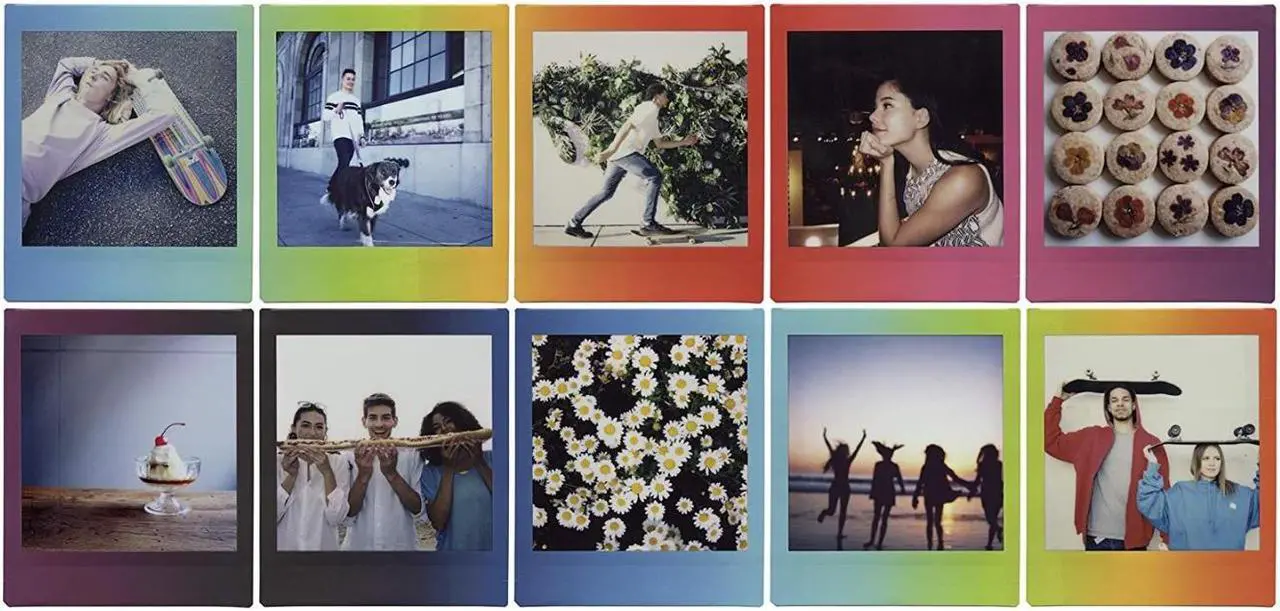 Alt view image 6 of 11 - Fujifilm Instax Square Rainbow Film - 10 Exposures (16671320)