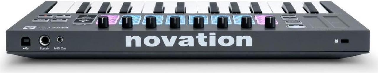 Alt view image 7 of 7 - Novation FLkey Mini MIDI Keyboard Controller for FL Studio w/ Pedal and USB Hub
