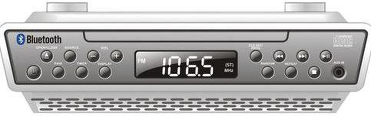 Alt view image 18 of 18 - Sylvania SKCR2713 Under-Counter Bluetooth CD Clock Radio