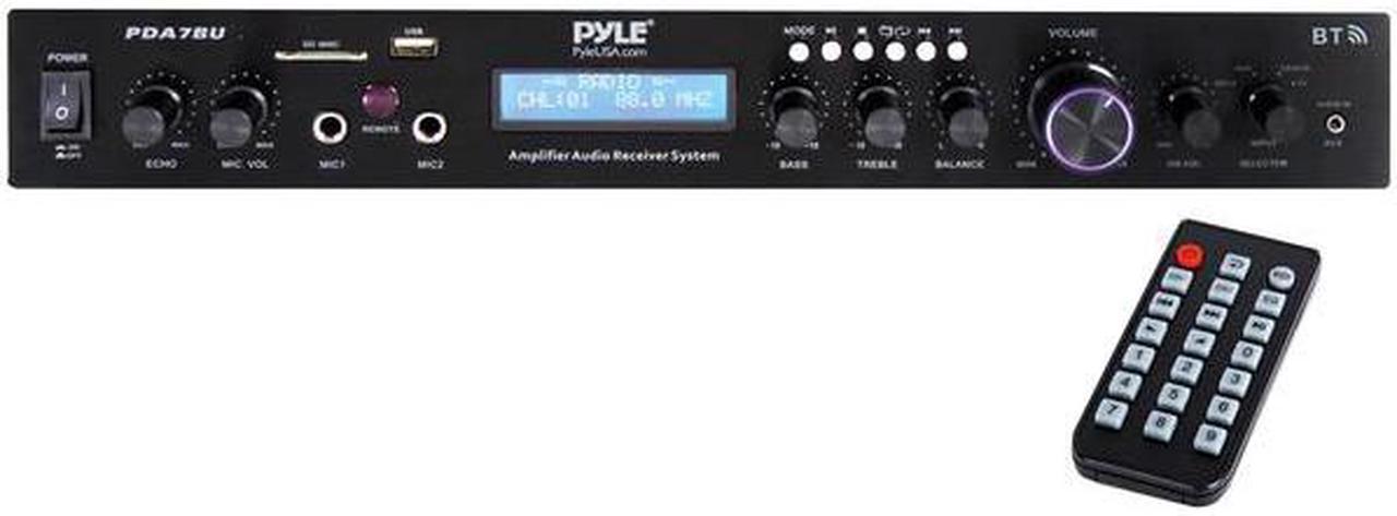 Alt view image 4 of 12 - Pyle Home Theater Amplifier Audio MP3/USB/SD/AUX/FM Black Receiver Sound System with Bluetooth Wireless Streaming