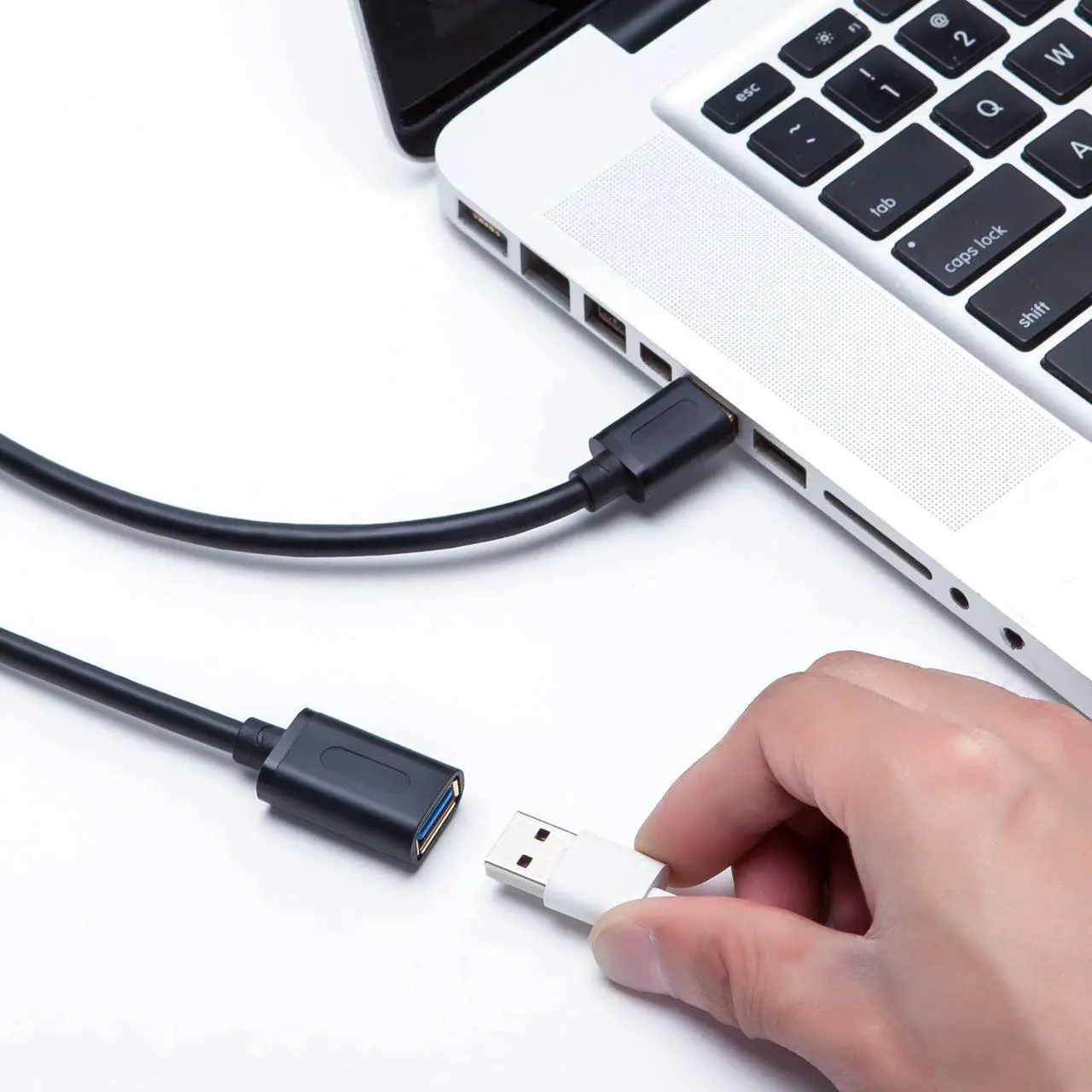 Alt view image 7 of 7 - USB 3.0 Extension Cable 20Ft USB 3.0 High Speed Extender Cord Type A Male to A Female for PlayStation Xbox USB Flash Drive Card Reader Hard Drive Keyboard Printer Scanner(20Ft/6M)