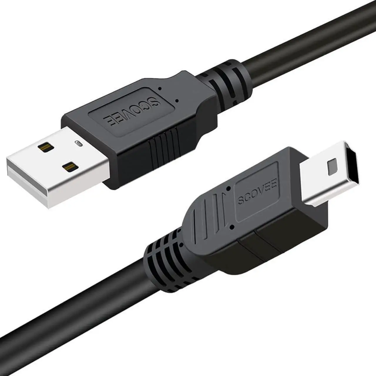 Main image of Camera USB Cable Cord for Canon Rebel/PowerShot/EOS/DSLR/ELPH Digital Cameras,Transfer Wire Data Cable for Canon Rebel Camcorder,Vixia PC Computer Interface Charger Replacement 6FT Mini B USB