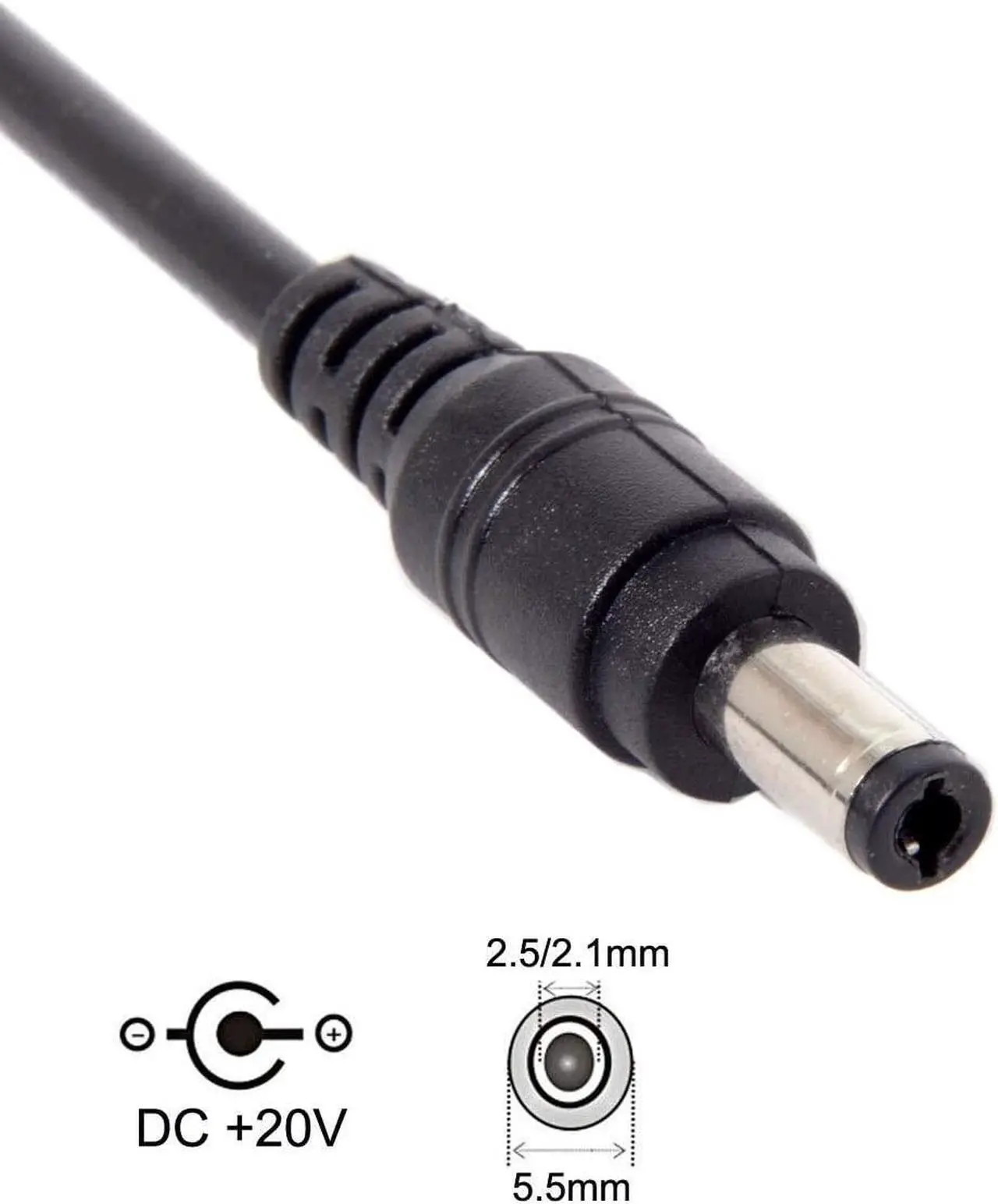 Alt view image 4 of 7 - USB 3.1 Type C USB-C to DC 20V 5.5 2.5mm & 2.1mm Power Plug PD Emulator Trigger Cable for Laptop