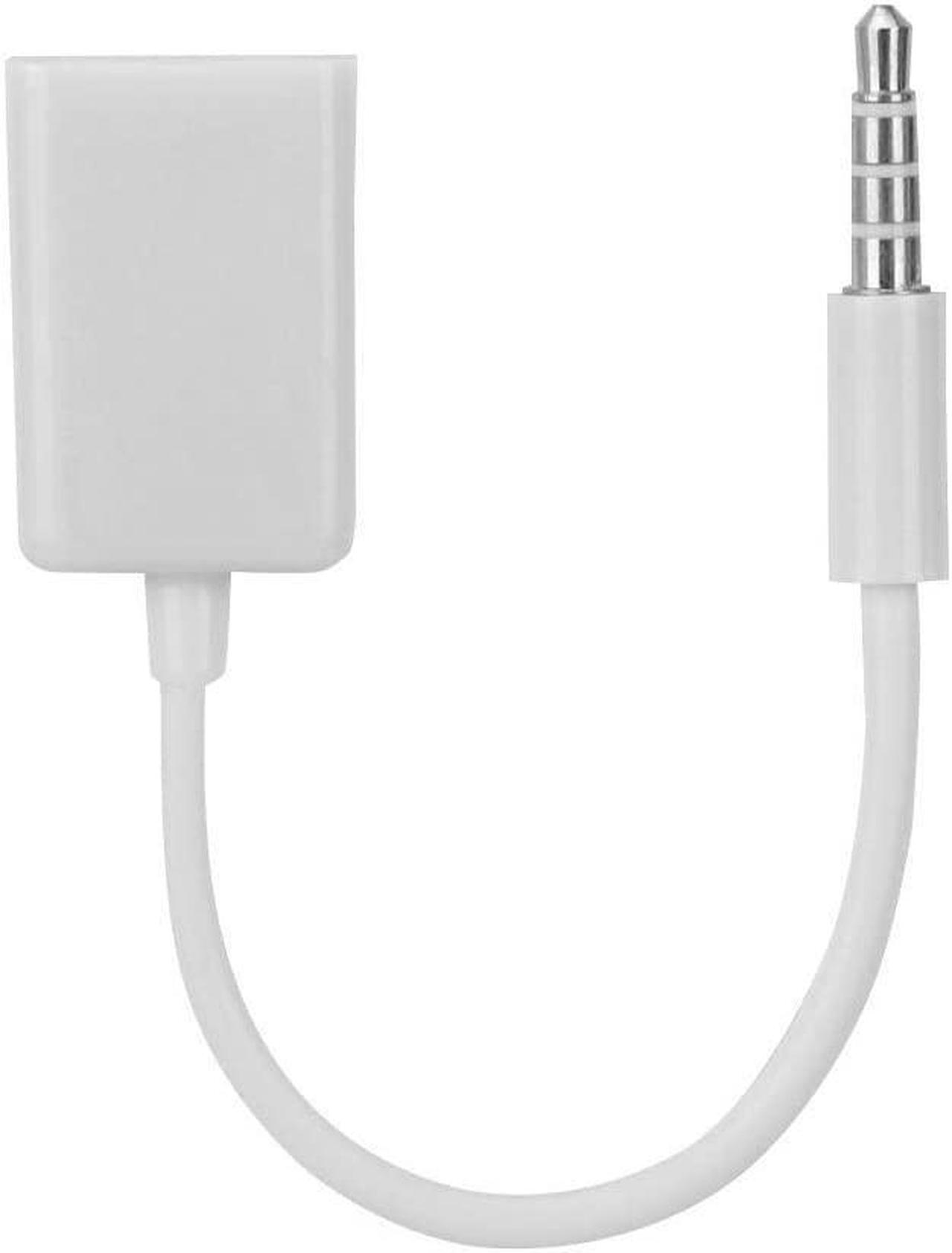 Alt view image 6 of 6 - USB to AUX Adapter 3.5mm Stereo Male Aux Audio Plug Jack to USB Female Adapter Cord Oxygen-Free Copper Converter Cable for Mobile Phone/CD Player/MP3/Computer/TV