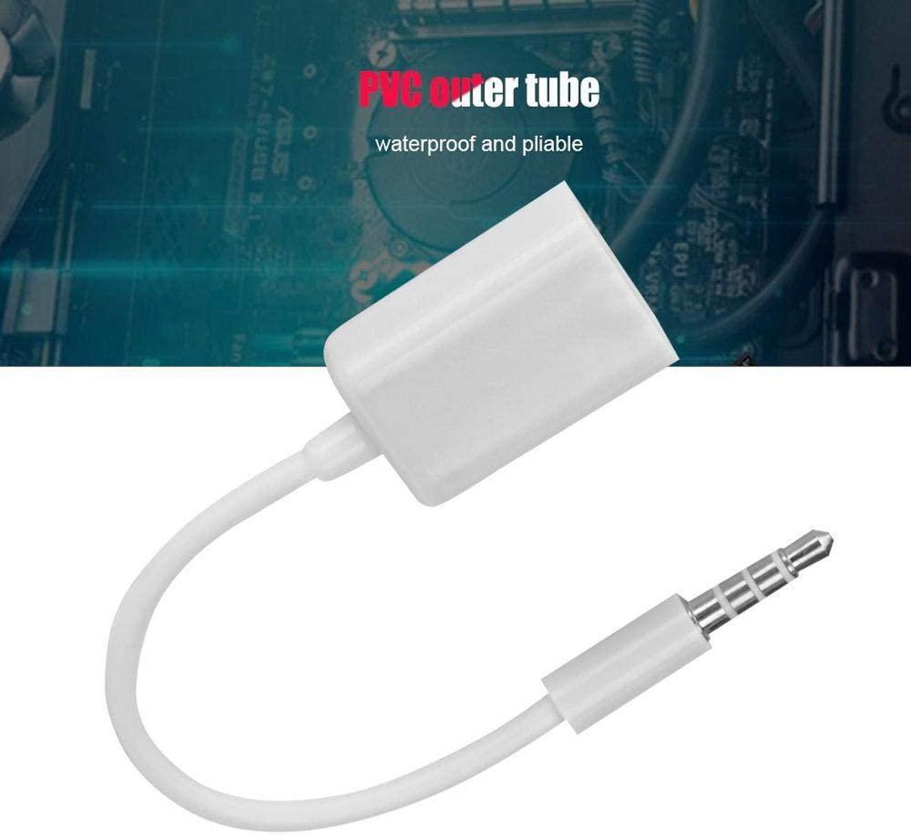 Alt view image 4 of 6 - USB to AUX Adapter 3.5mm Stereo Male Aux Audio Plug Jack to USB Female Adapter Cord Oxygen-Free Copper Converter Cable for Mobile Phone/CD Player/MP3/Computer/TV