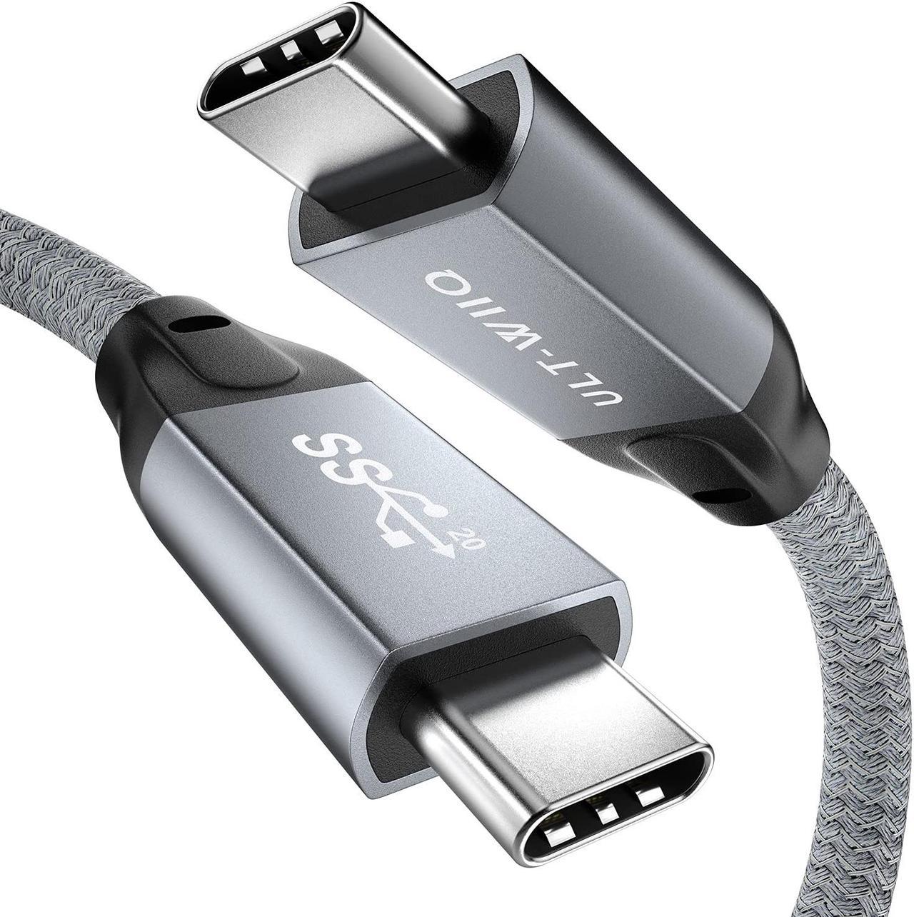 USB C to USB C 3.2 Cable 1.65FT, 100W & 20Gbps USB 3.2 Gen 2X2 Cable, 4K@60Hz Video Cord with E-Marker for Thunderbolt 3/4, Oculus Quest, iMac, MacBook, Dell XPS, iPad Pro, Galaxy S21, Switch etc