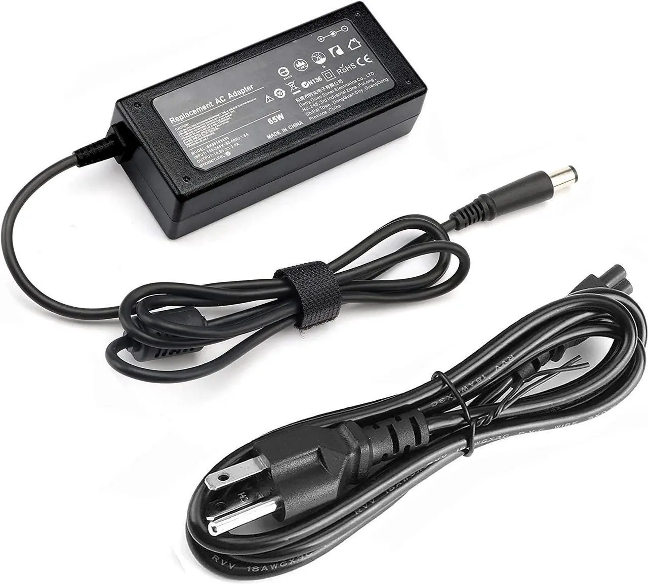 Main image of 18.5V 3.5A 65W AC Laptop Power Adapter Charger for HP 2000 Notebook PC 2000-2B19WM 2000-2D19WM 2000-2C29WM 2000-2D49WM 2000-2B09WM 2000-2D24DX 2000-2B44DX Power Supply Cord