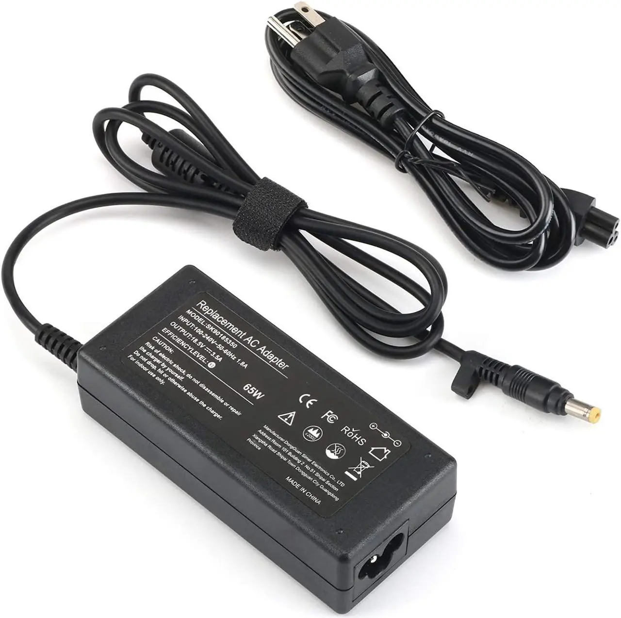 Main image of 65W 18.5V 3.5A AC Power Adapter for HP Pavilion DV6000 DV2000 DV6500 DV6700 DV1000 DV5000 DV8000 Compaq Presario C300 C500 C700 F500 F700 Laptop Charger