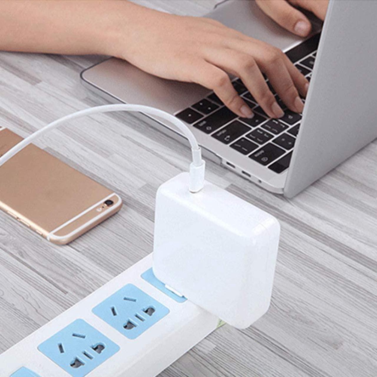 Alt view image 4 of 6 - Mac Charger 61W USB C Power Adapter Compatible with MacBook Pro 13 Inch 2020 2019 2018 2017 MacBook Air 13 Inch Include Cable