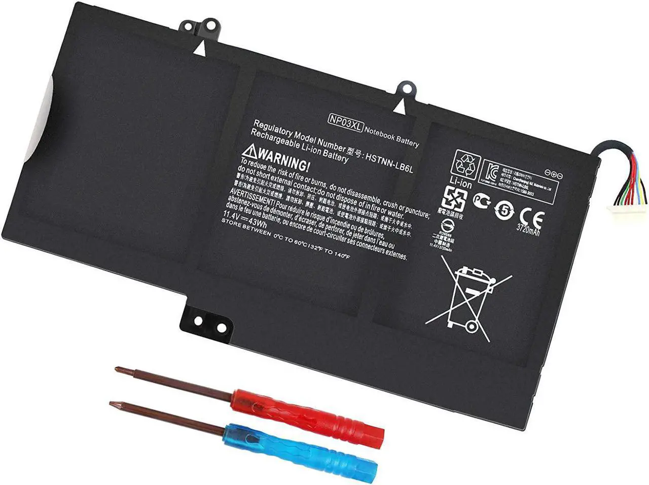 Main image of NP03XL 761230-005 Laptop Battery for HP Envy X360 15-U011DX 15-U010DX 15-U110DX 15T-U100 15-U111DX 15- U483CL 15-U493CL Pavilion X360 13-A010DX 13-A012DX 13-A013CL 13-A110DX - 12 Month Warranty