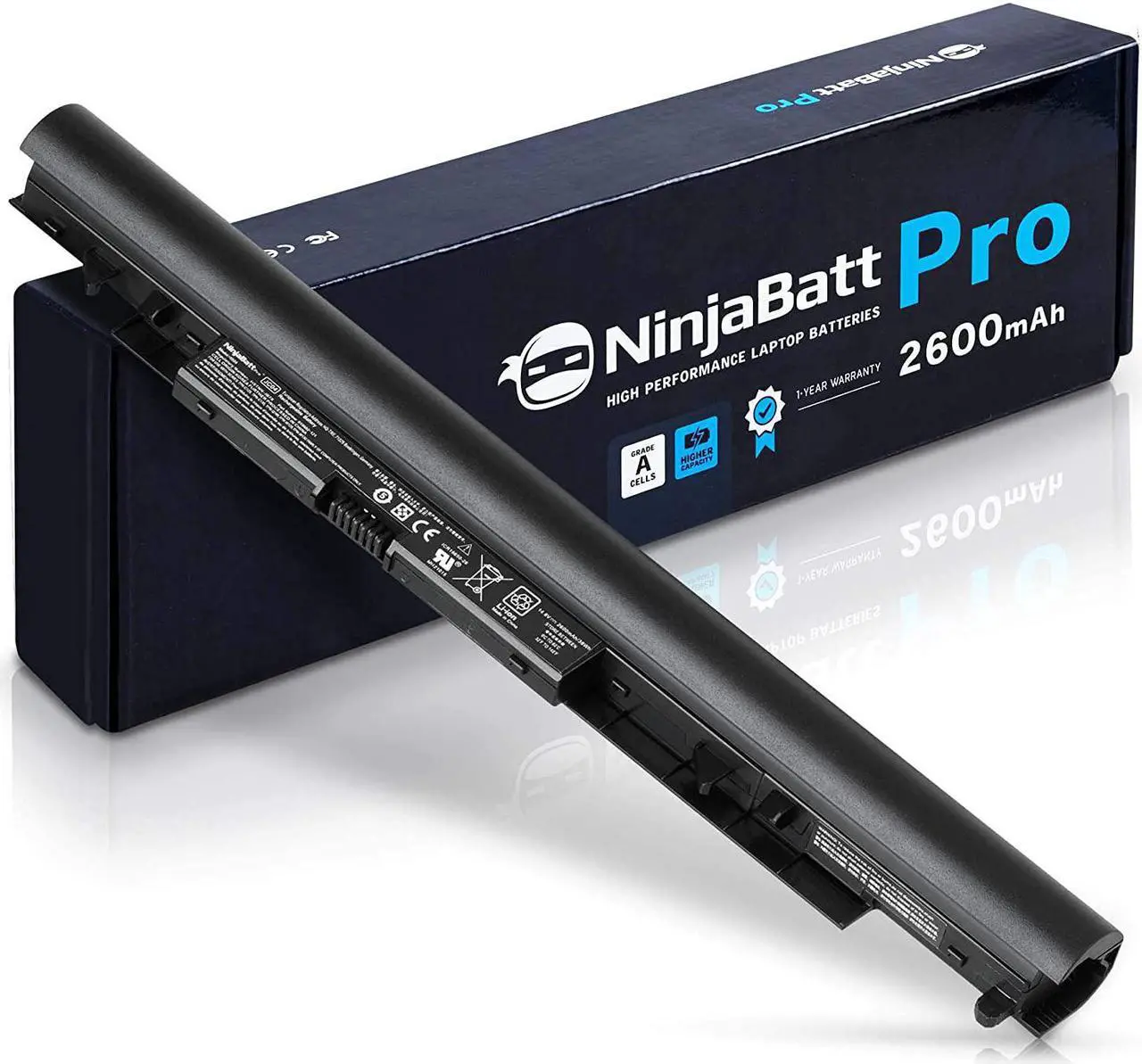 Main image of NinjaBatt Pro Battery for HP 919700-850 JC03 15-BS015DX 15-BS113DX 250 G6 17-BS011DX 15-BW011DX 15-BS013DX JC04 15-BS115DX 15-BS012DS JCO3 JCO4 255 G6 919701-850 - Premium Cells [2600mAh/14.8V]