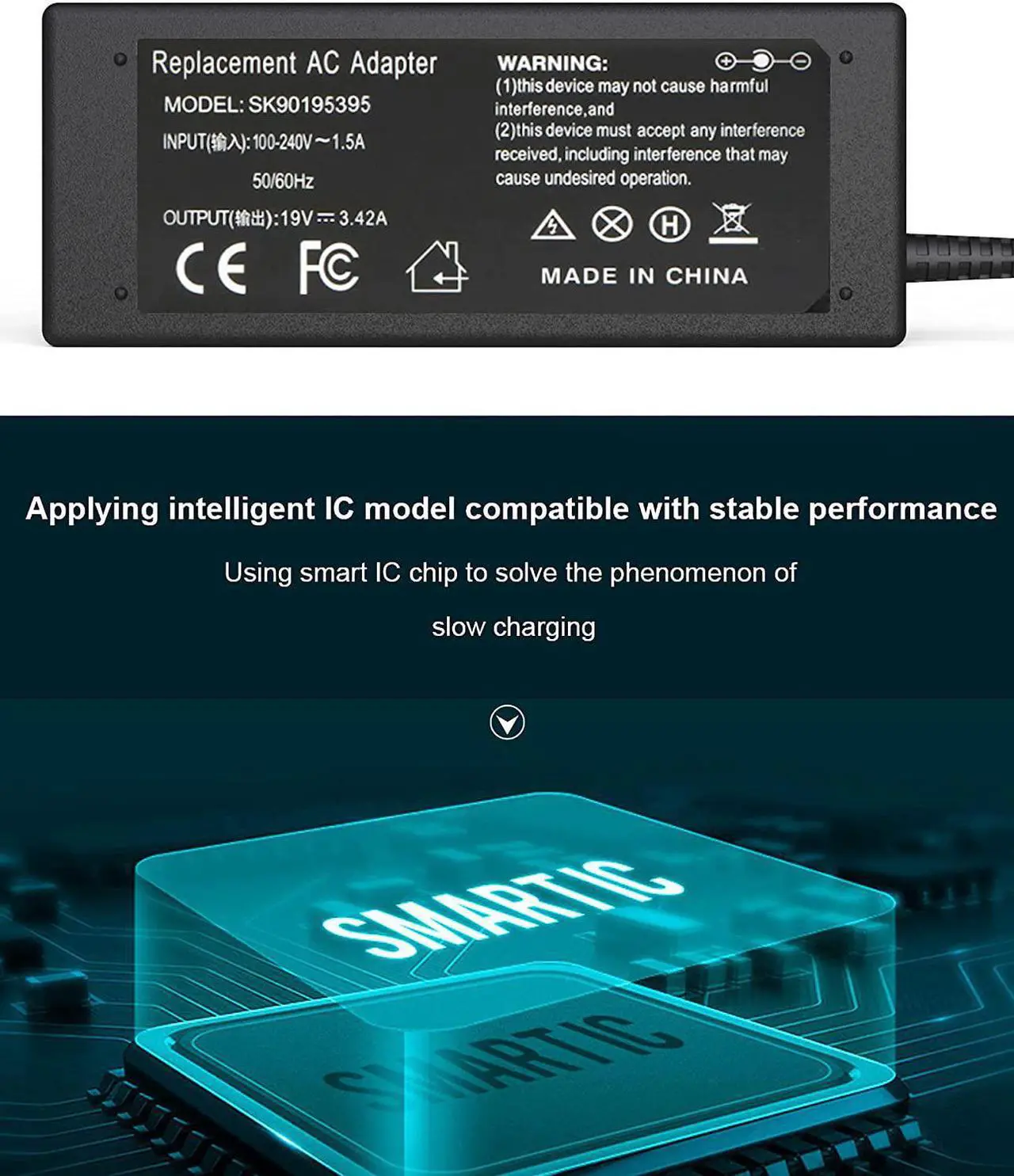 Alt view image 6 of 6 - Vaio Laptop Charger 19.5V, Sony Vaio Laptop Charger 19.5V, Vaio Laptop Charger, Vaio Charger, Sony Vaio Charger, Sony Vaio Laptop Charger, PCG-71913l Charger, Sony Vaio Charger AC Adapter Power Cord