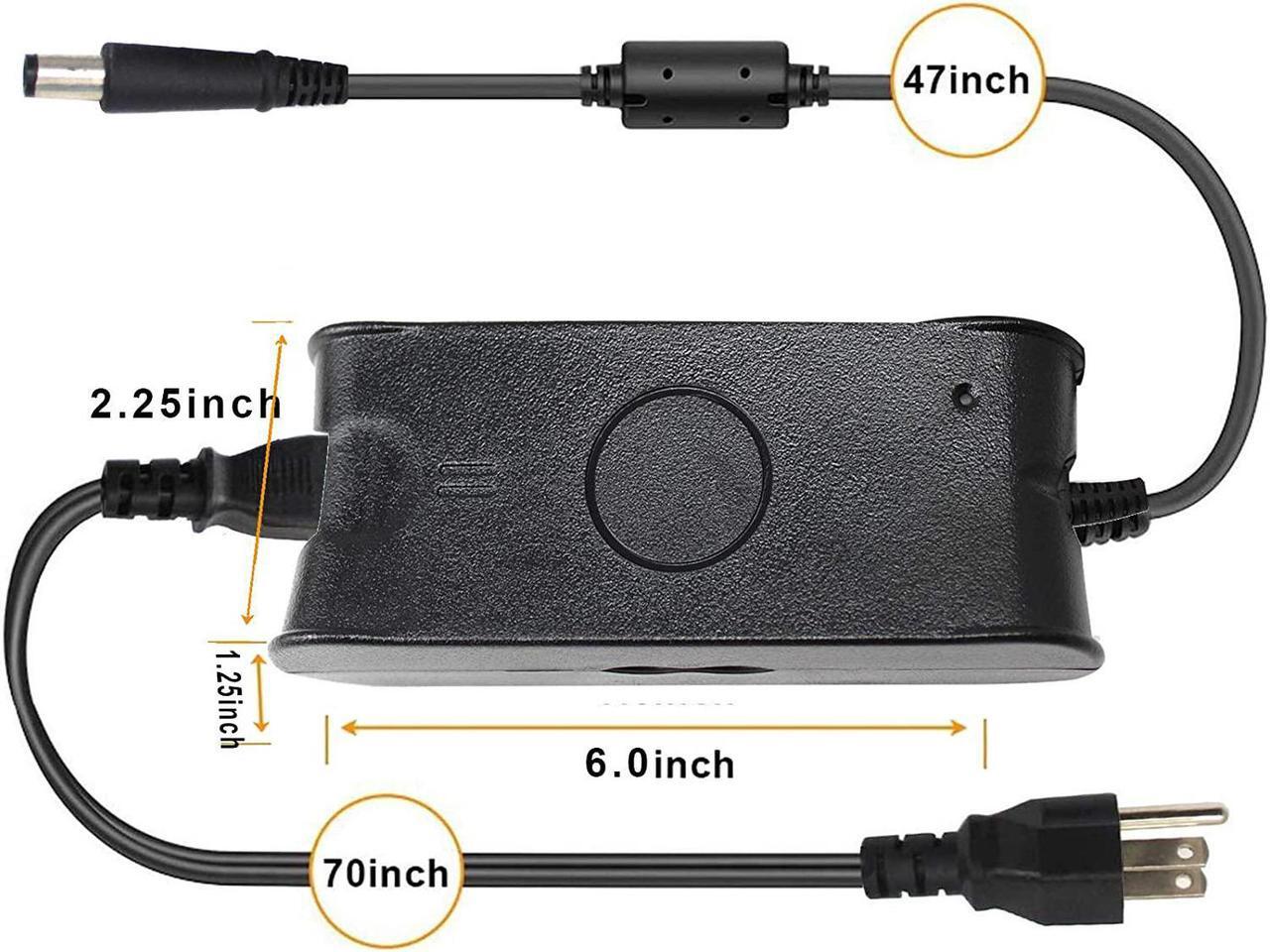 Alt view image 2 of 7 - 90W/65W Ac Adapter Laptop Charger Compatible with Dell Latitude E6230 E6330 E6400 E6420 E6430 E6440 E6500 E6520 E6530 E7240 E7440 Inspiron 14 15 17 14R 15R 17R 1520 1525 1545 3451 3520 3521