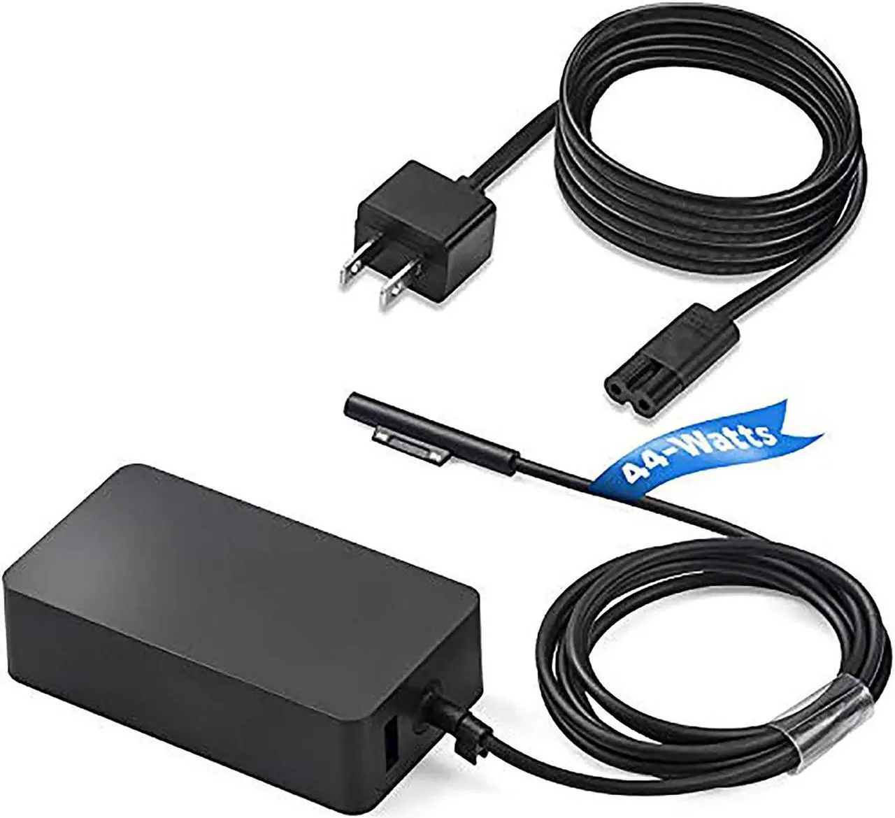 Alt view image 6 of 6 - EBKK 44W 15V 2.58A Power Adapter Charger for Surface 1769 1796 Pro 6 Pro 5 Pro 4 Pro 3 Surface Laptop 2 Surface GO Surface Book Laptop i3-4020Y / i5-4300U/i7-4650U with 5V USB Charging Port