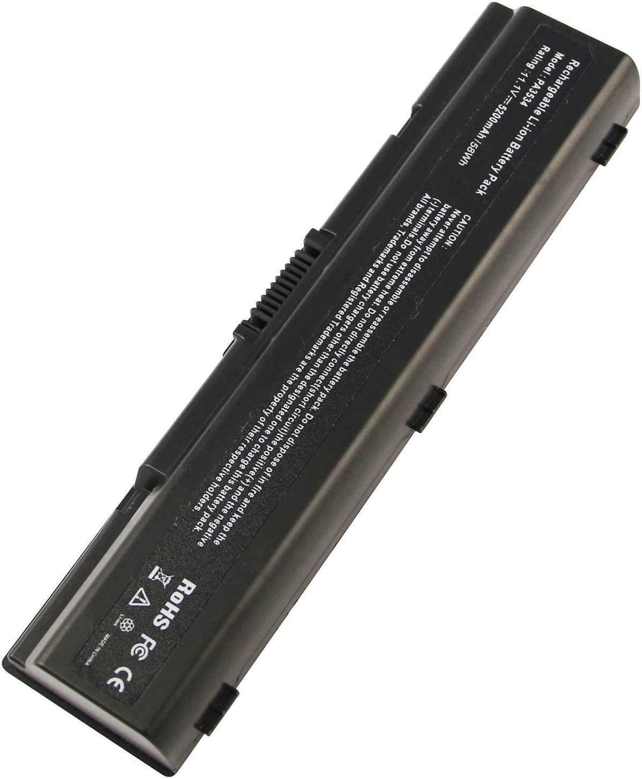 Alt view image 2 of 6 - PA3534U-1BRS Battery for Toshiba PA3534U-1BAS PA3534U-1BRM PA3533U-1BRS PA3533U-1BAS PA3535U-1BRS PA3535U-1BAS PA3682U-1BRS PA3727-1BAS PA3727U-1BRS A200 A210 A300 A350 A355 L300 L305 L450 L500 L505