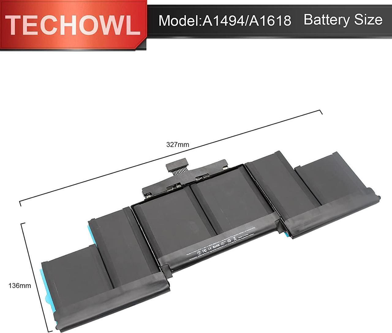 Alt view image 3 of 7 - Replacement Battery for MacBook Pro A1398 (Late 2013, Mid 2014, Mid 2015 Version), Apply to MacBook Pro 15 inch Retina Late 2013Mid 2014 and Mid 2015 -  A1494 A1618 Battery
